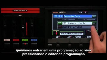 Roland JUPITER 80 Video Tutorial Parte 6 EDITOR DE PROGRAMAÇÃO LEGENDADO BRASIL