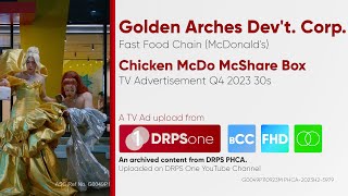 Mcdonalds Chicken Mcdo Mcshare Box Tv Ad Q4 2023 30S With Paolo Vice Philippines Bcchdst