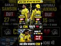 DOUBLE SHOCK 😱 | Samson 27 &amp; Ruturaj 15 OUT 💔 | CSK Crisis!#ipl #shortsviral #csk