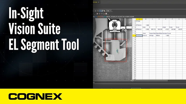 In-Sight 3800: EL Segment Tool | Cognex Support