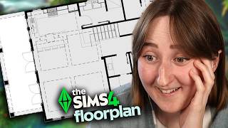 I built a BEACH HOUSE in The Sims based on a *REAL* floorplan