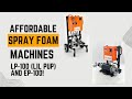 Mixsyn equipment ep100 and lp100 lil pup spray foam machines