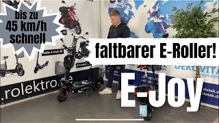 Rolektro EJoy  Alle Information rund um den EScooter mit Sitz! Bis zu 45km/h schneller Roller!