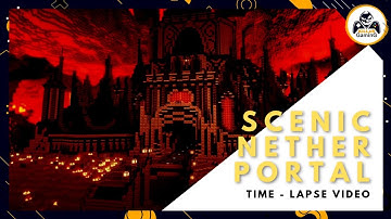 🎯 MINECRAFT | SCENIC NETHER PORTAL TIME LAPSE BUILDING || MINECRAFT PS4 GAMEPLAY || KiLLeR 94 GaminG