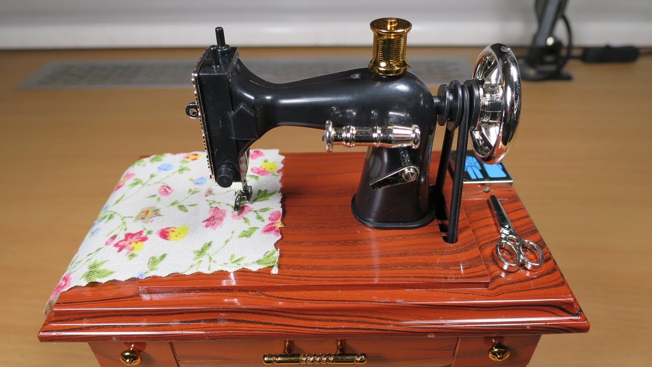 Incredible Treadle Sewing Machine Music Box YouTube