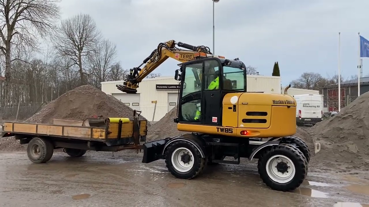 Hjulgrävare med vagn Terex TW 85 2011