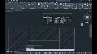 How to add up areas of hatch objects using table tool in AutoCAD