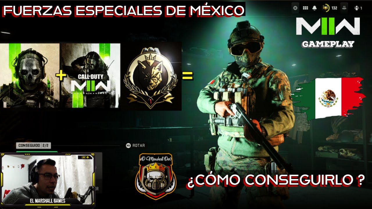Como conseguir el operador FUERZAS ESPECIALES DE MÉXICO 🟩⬜🟥 COD MW2 🔋🔋