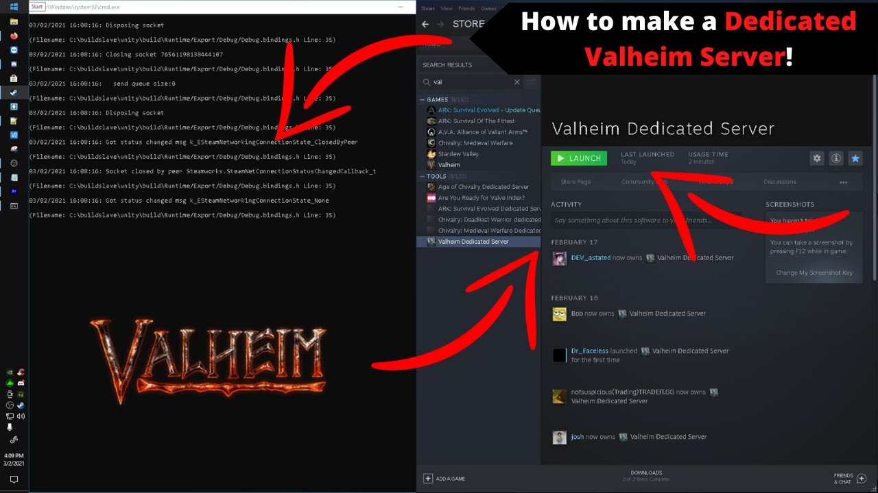 How to make a Dedicated Valheim Server! YouTube