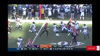Brandon Wilson with a fantastic kick return! Nice yards by Brandon Wilson and nice balance!👍