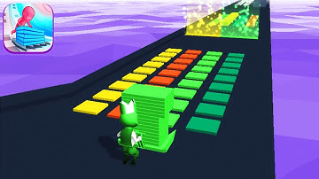 STACK COLORS! game MAX LEVEL 👸💚🌈 Gameplay All Levels Walkthrough iOS, Android New Game ProMobApp