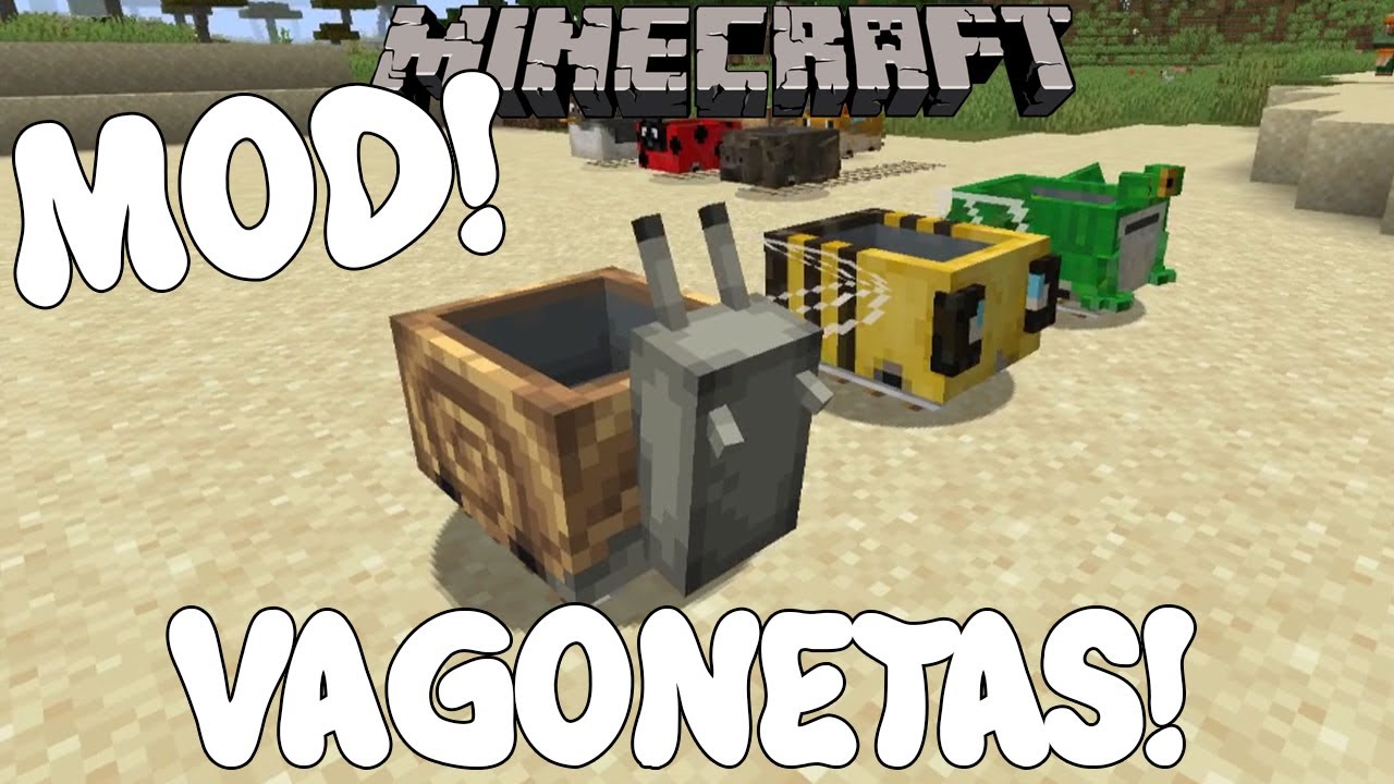 NUEVAS VAGONETAS! Minecraft 1.16.1 MOD SKINNED CARTS! - YouTube