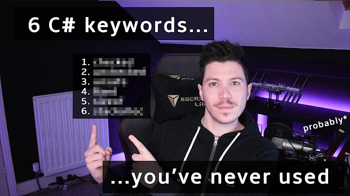 6 C# keywords you (probably) never had to use