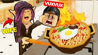 Roblox But My Wife Teaches Me How To Cook K-Food
