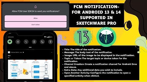 FCM Notification for Android 13 & 14 Supported in Sketchware Pro #fastersoftwaredeveloper #viral
