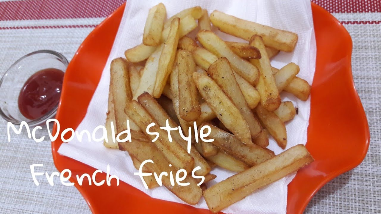 McDonald style crispy फ्रेंच फ्राई बनाने का परफेक्ट तरीका। McDonald style French fries at home | Food Kitchen Lab