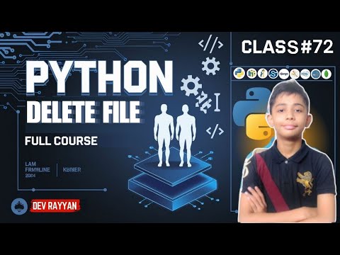 PYTHON DELETE FILE | Python Tutorial - Lesson #72