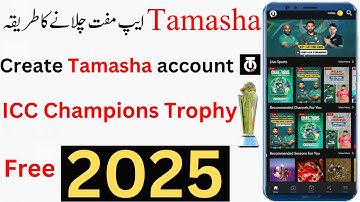 How to Create tamash app account 2025|tamasha app free chalane ka tarika |tamash app account create