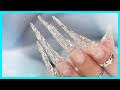 Build Icicle Nails with Plastic Wrap and Gel ❄️🧊🥶
