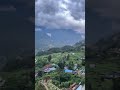 KK Sapa Hotel 디럭스 트윈 밸리뷰 룸에서 바라다 본 사파의 풍경 View from KK Sapa Hotel&#39;s Deluxe Twin Valley View Room