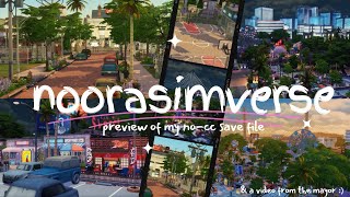 a preview of my NO CC save file // The Sims 4