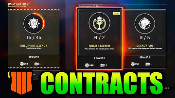 CONTRACTS FINALLY in Black Ops 4 - How They Work! (Multiplayer, Blackout, Zombies, League Play)