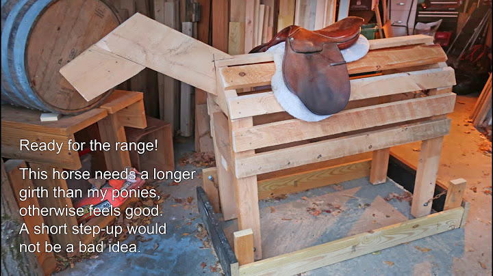 DIY rocking horse for mounted archery