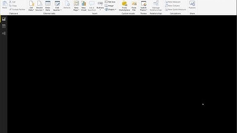 PBI Desktop blank report screen