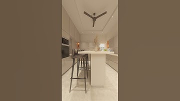 Kitchen Animation! Using 3ds max + Vray. #interiordesign #interior #kitchen