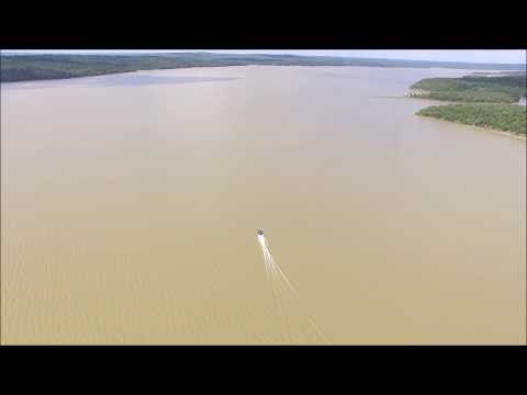 Drone over Lake Atoka
