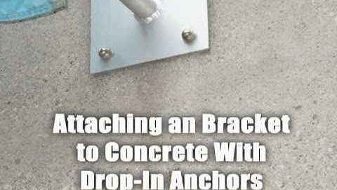 Bracket Attached to Concrete with Hilti Drop-in Anchor