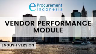 Eprocurement of Indonesia - Vendor Performance Module - procurement software - 08113484007 screenshot 1