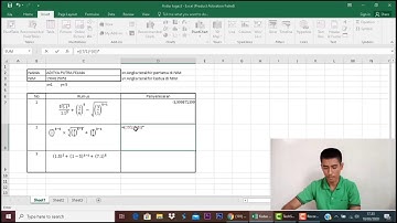 Cara penulisan persamaan di Microsoft Excel oleh Aditya Putra Felma Ilmu kelautan FPK UNRI 2020