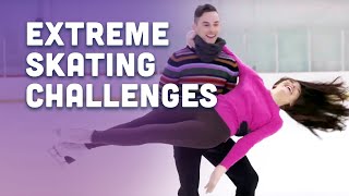 Extreme Skating Challenges with Olympic Champ Meryl Davis | Adam Rippon