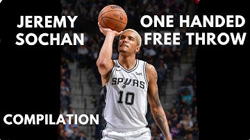 Jeremy Sochan one handed free throws compilation