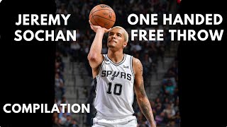 Jeremy Sochan one handed free throws compilation