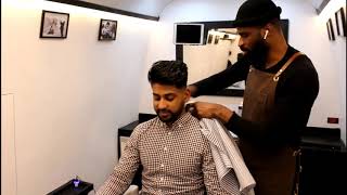 Mobile Barbershop on Wheels with Linear Actuators
