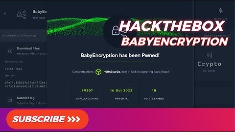 Hack The Box - BabyEncryption (Crypto)