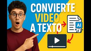 🎬 ¿CÓMO CONVERTIR VIDEO A TEXTO, todo 100% GRATIS 🧠 ¡Mira ESTO YA!