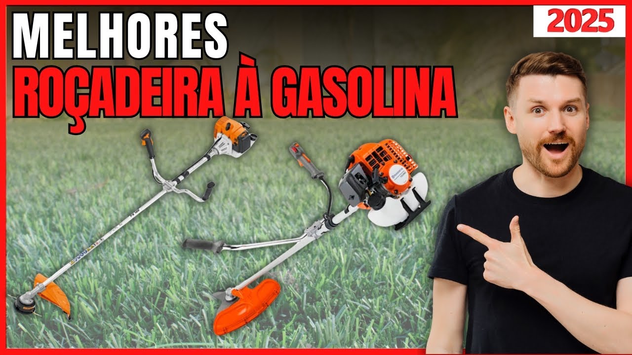 MELHOR ROÇADEIRA À GASOLINA DE 2025! TOP 3 Melhores Roçadeiras ...