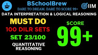 MUST DO 100 DILR sets |Set 23| QUANTITATIVE REASONING | B School Brew