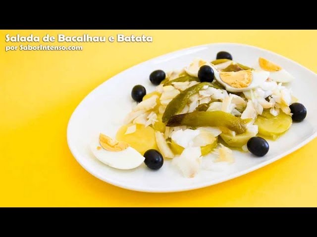 RECEITA DE SALADA DE BACALHAU E BATATA