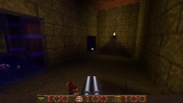 QDOOM + Quake64 gameplay