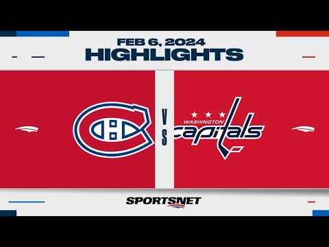 NHL Highlights | Canadiens vs. Capitals - February 6, 2024