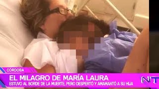 Estaba en estado vegetativo, pero se levantó la ropa y amamantó a su hija