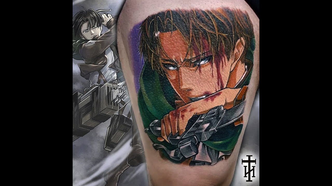 LEVI ( ATTACK ON TITAN ) TATTOO TIME LAPSE TH CHIQUETTO - YouTube.