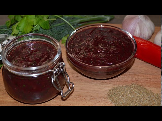 Ткемали из слив на зиму, классический вкусный рецепт грузинского соуса!