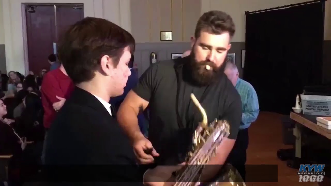 Eagles Center Jason Kelce Plays Sax With Philly High School Jazz Band