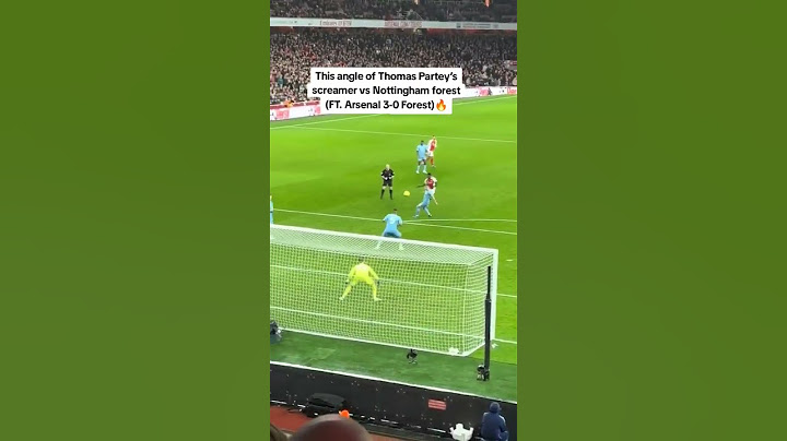 Thomas Partey's Screamer vs Nottingham forest (FT. Arsenal 3-0 Nottingham forest)