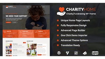 Charity Home - Charity/Fundraising WordPress Theme | Themeforest Website Templates and Themes